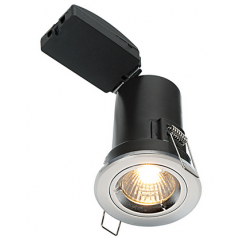Saxby 50674 Fixed GU10 Fire Downlight Polished Chrome